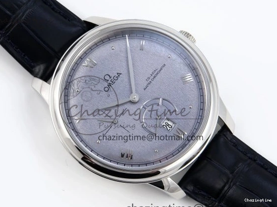 0413 Trendsetting De Ville Power Reserve SS MKF 1:1 Best Edition Blue Textured Dial on Black Leather Strap A 7742